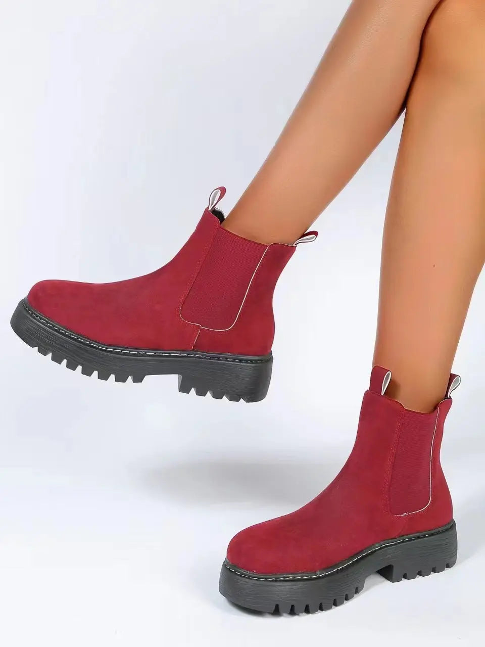 Women's Fashion Ankle Boots – Classic PU Leather Martin Boots with Casual Style AURABAGS SHOP