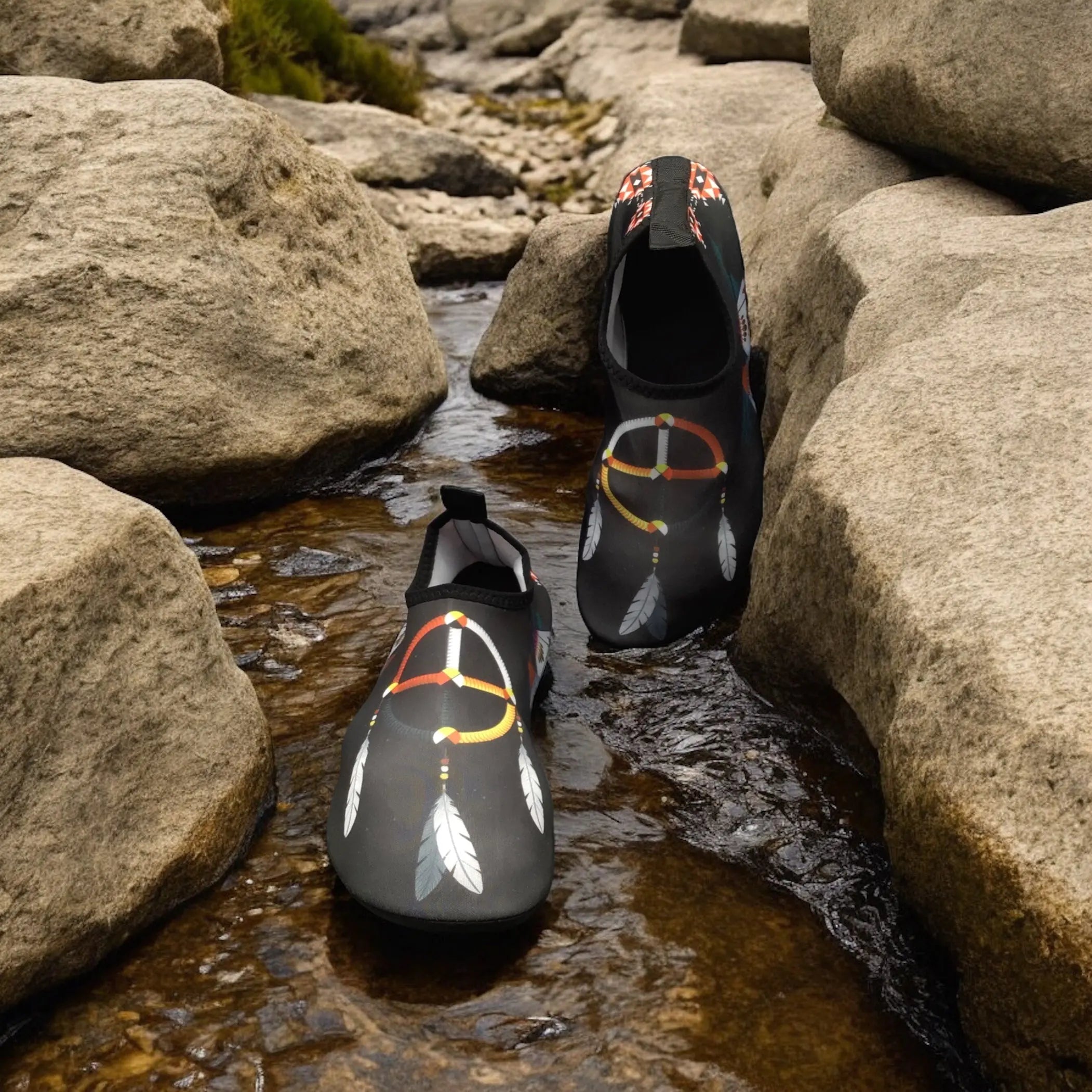 OLDTRIBES™ Midnight Dream Aqua Shoes OldTribes
