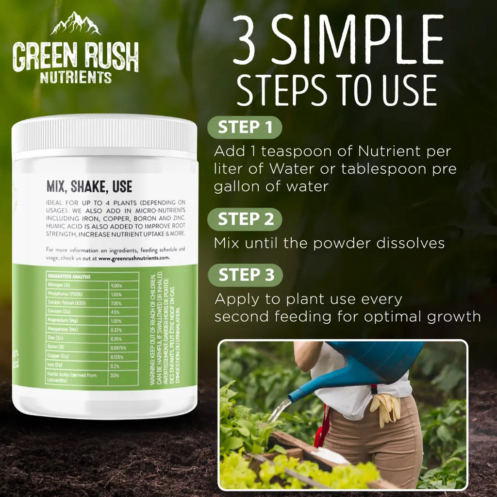 Veg To Harvest Pack: Leafy Green Grow & Beefy Bud Bloom Combo Green Rush Nutrients