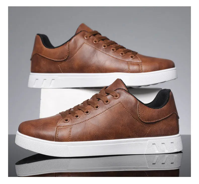 Lace-up Flat Shoes Men's Fashion Casual Shoes AURABAGS SHOP