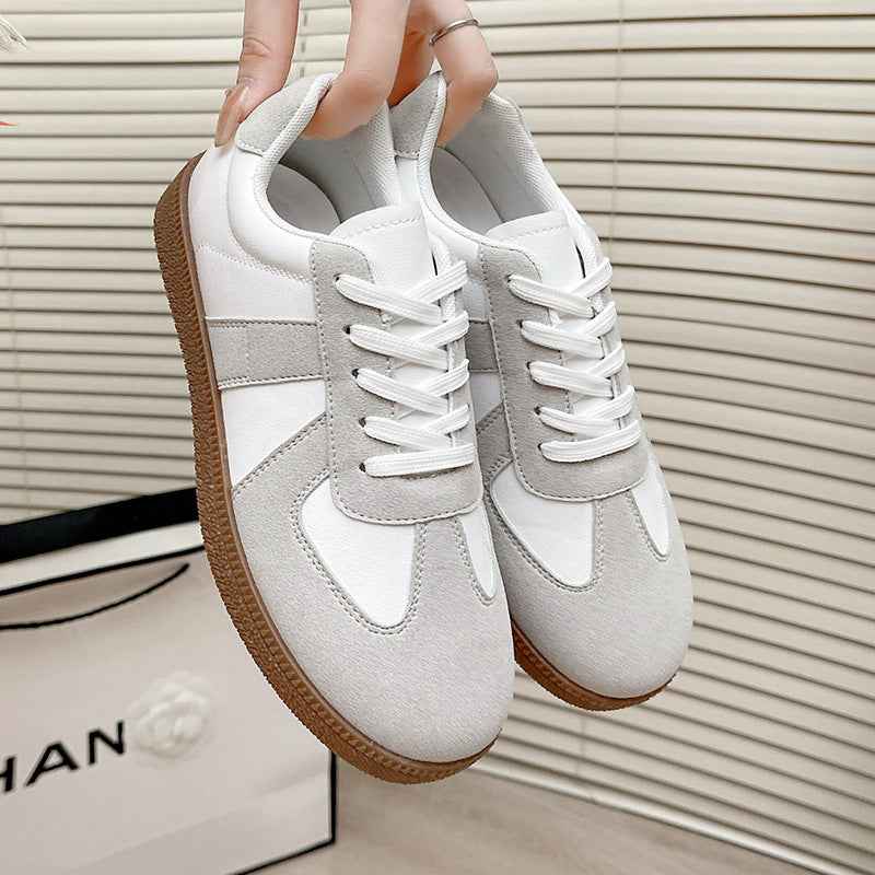 Retro Casual Sports Shoes Womens Flat Sneakers Single-layer Shoes AURABAGS SHOP