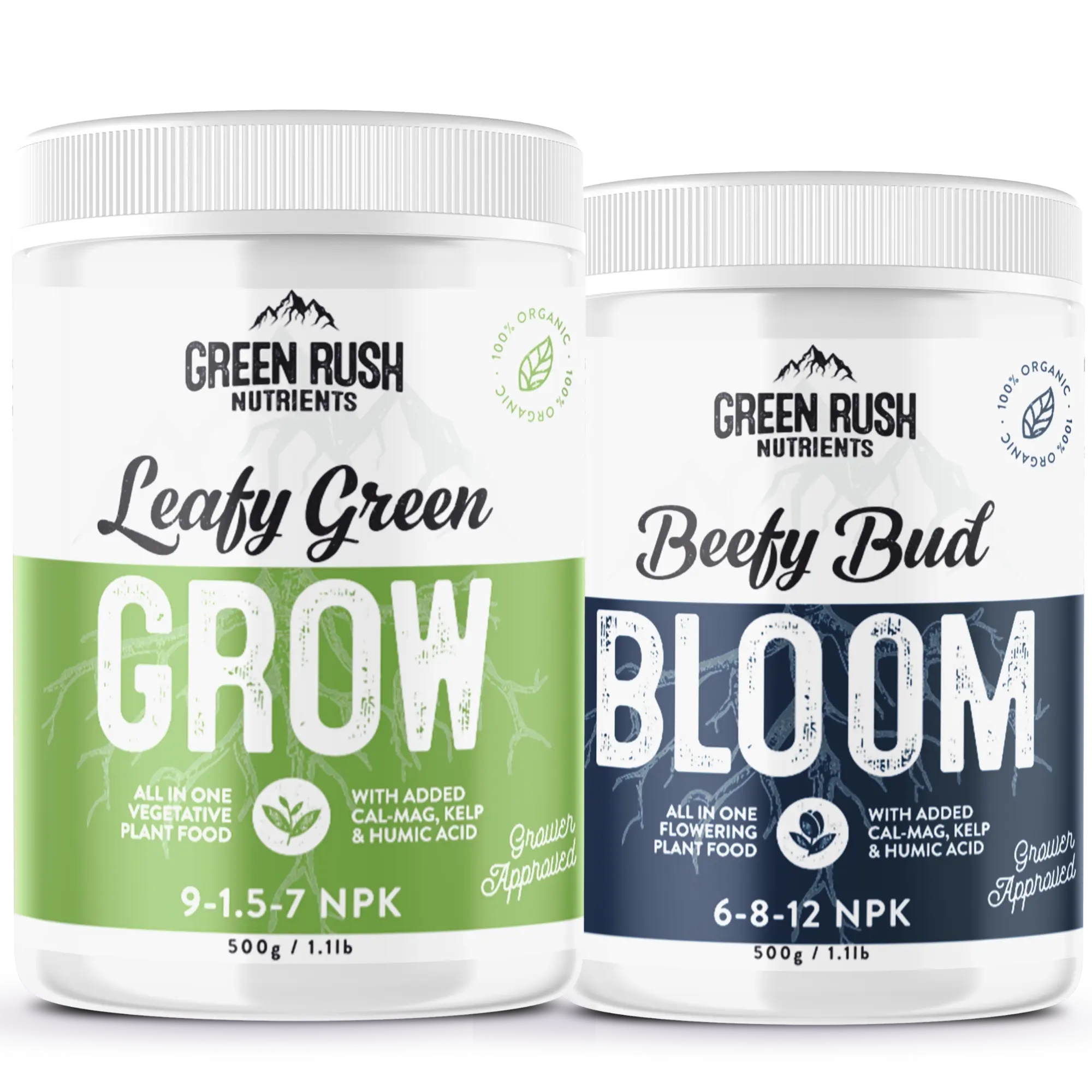 Veg To Harvest Pack: Leafy Green Grow & Beefy Bud Bloom Combo Green Rush Nutrients