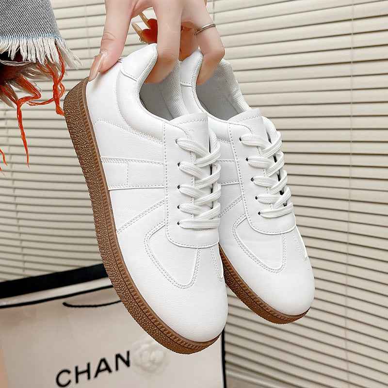 Retro Casual Sports Shoes Womens Flat Sneakers Single-layer Shoes AURABAGS SHOP