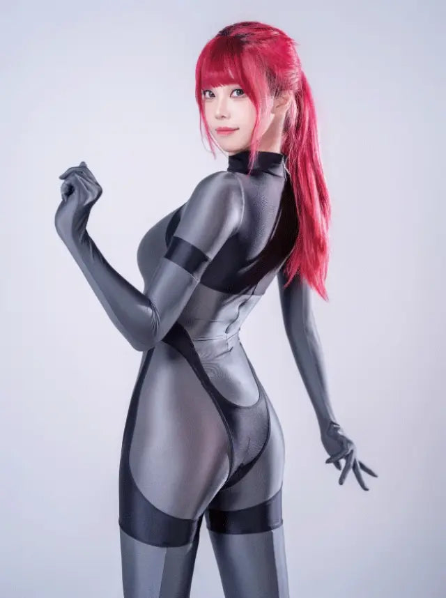 Anime Sci-fi Spandex Swimwear Racing Suit Full Bodysuit Zentai with Crotch Zipper MRJCOS