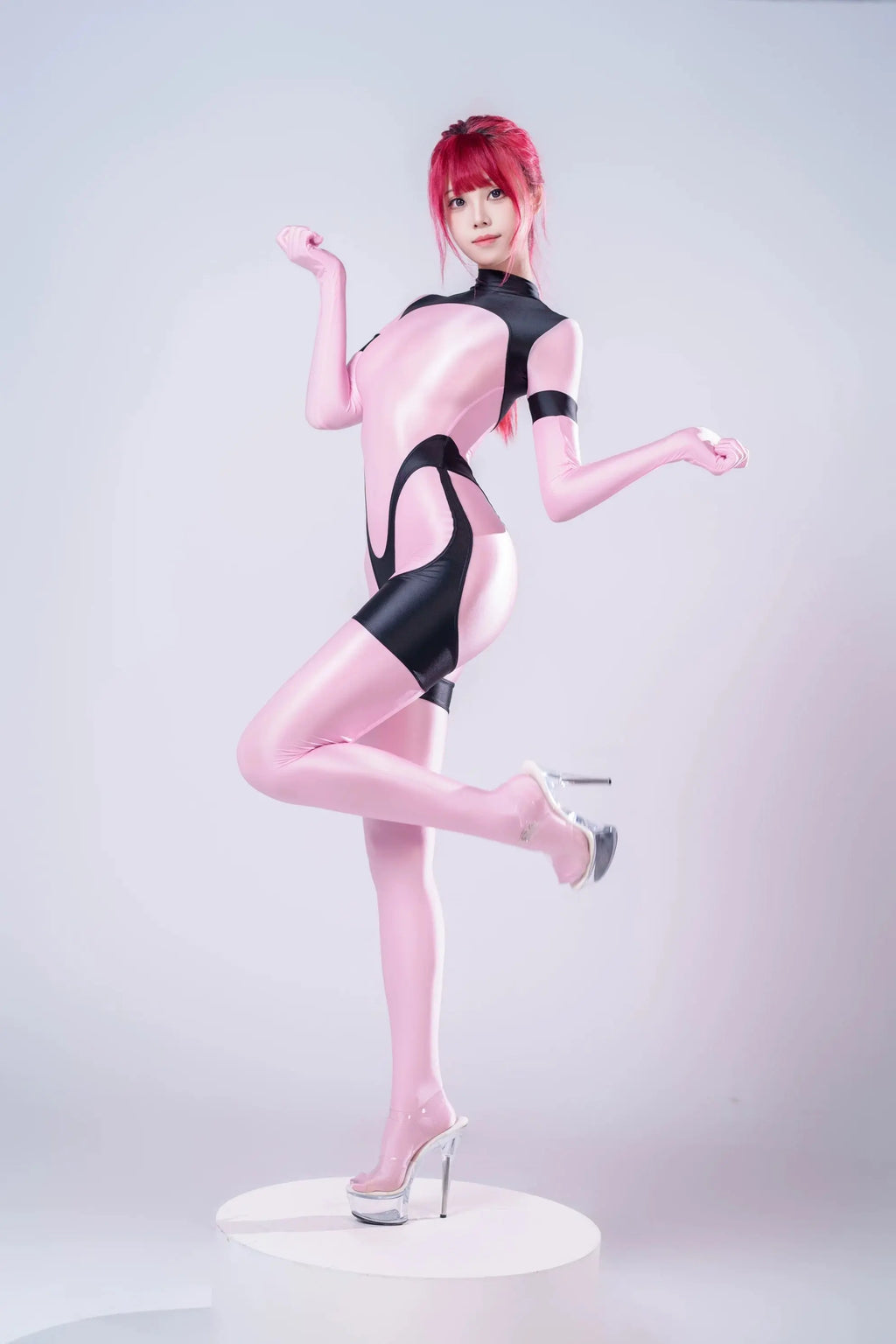 Anime Sci-fi Spandex Swimwear Racing Suit Full Bodysuit Zentai with Crotch Zipper MRJCOS