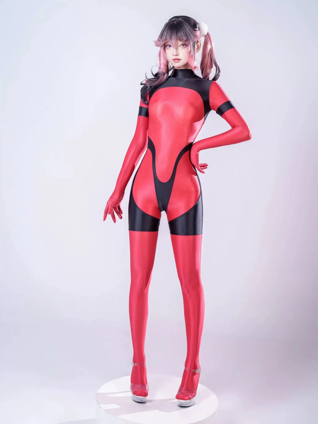 Anime Sci-fi Spandex Swimwear Racing Suit Full Bodysuit Zentai with Crotch Zipper MRJCOS