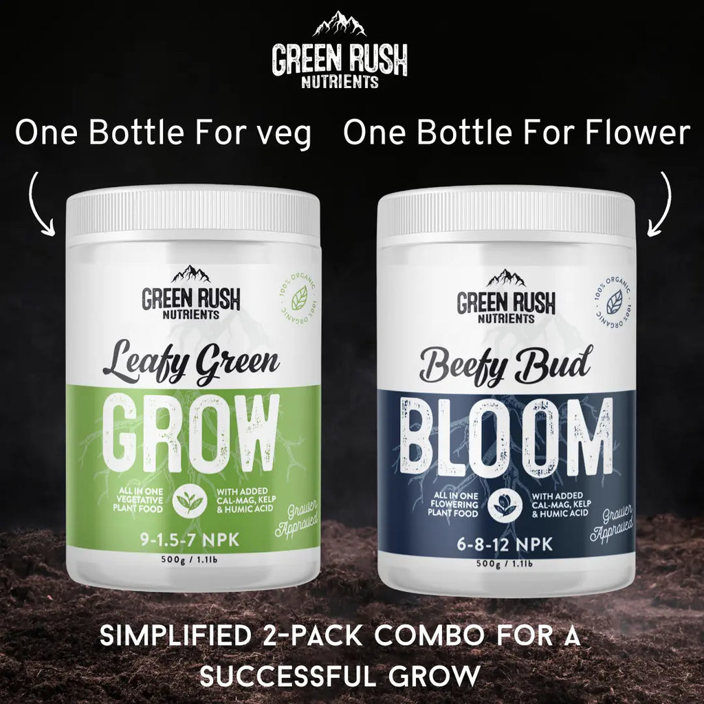 Veg To Harvest Pack: Leafy Green Grow & Beefy Bud Bloom Combo Green Rush Nutrients
