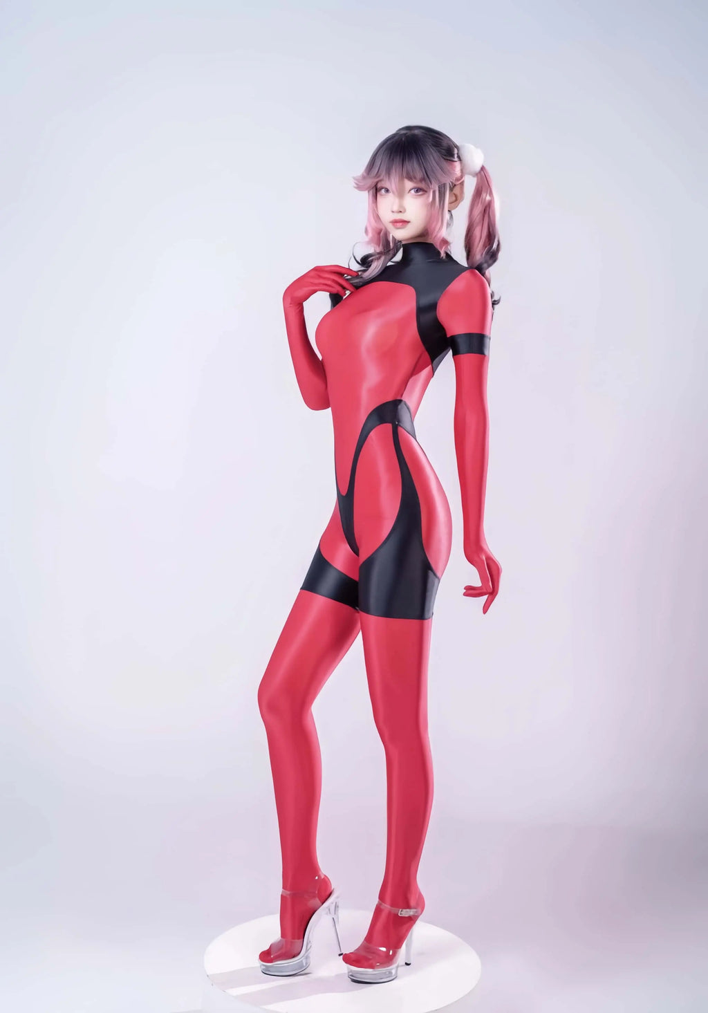 Anime Sci-fi Spandex Swimwear Racing Suit Full Bodysuit Zentai with Crotch Zipper MRJCOS