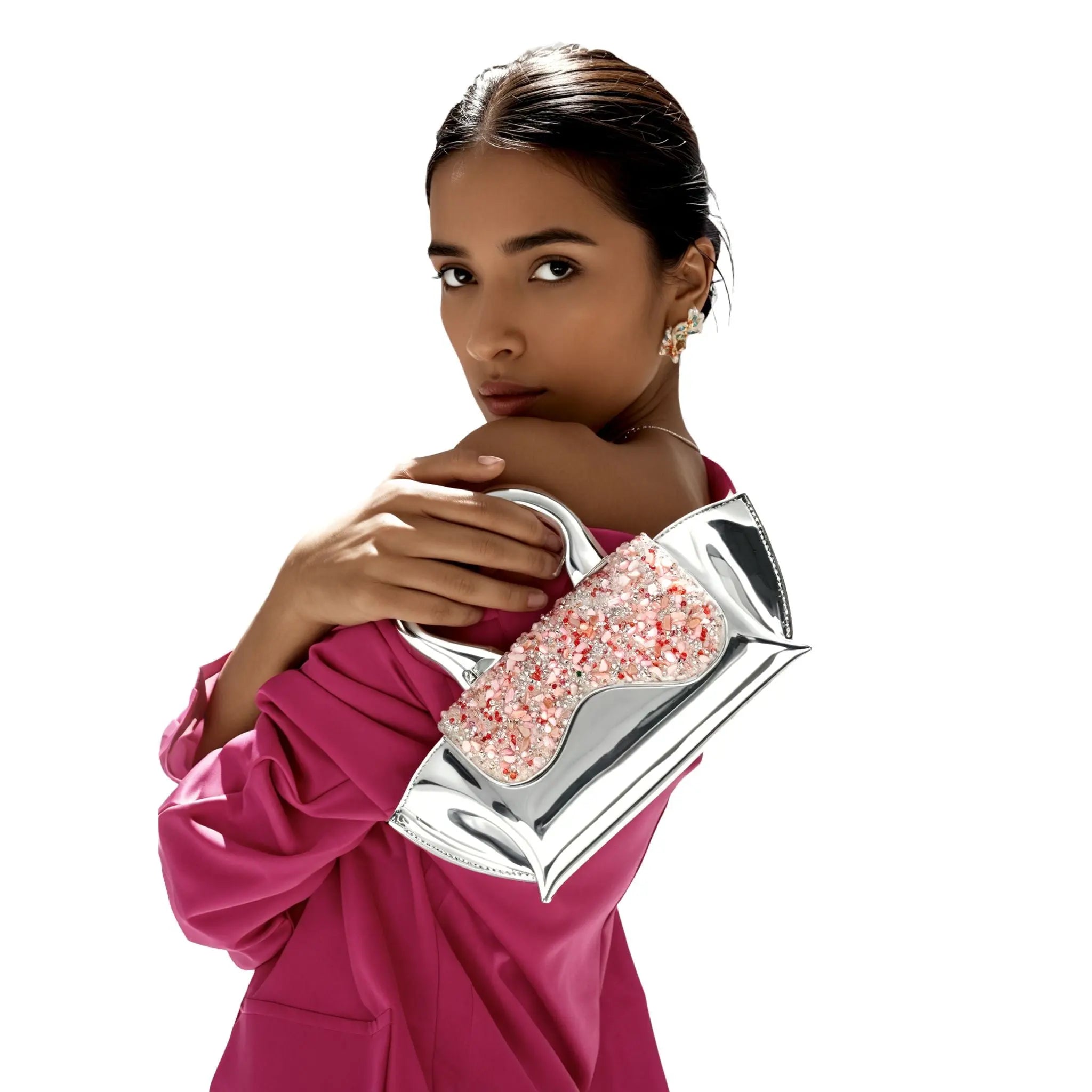 Sahi London Silver-Pink Luxe Mini Sahi London