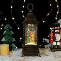 Lanterne de Noël LED | Boule de cristal flocon de neige