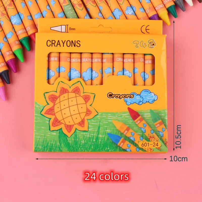 Ensemble de stylos de peinture pour enfants, cadeaux d'anniversaire, fête préChristophe, mariage, retour à l'école, prix de la maternelle, 6 boîtes de 8/12/24 documents Ma boutique
