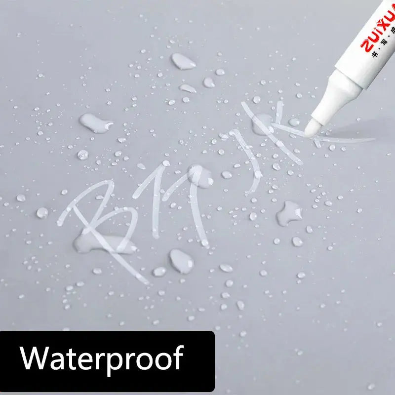 Stylos marqueurs blancs 2.0mm, 1/3/5 pièces, stylo Gel blanc imperméable à l'eau, marqueurs de croquis pour Graffiti, papeterie, fournitures scolaires Ma boutique