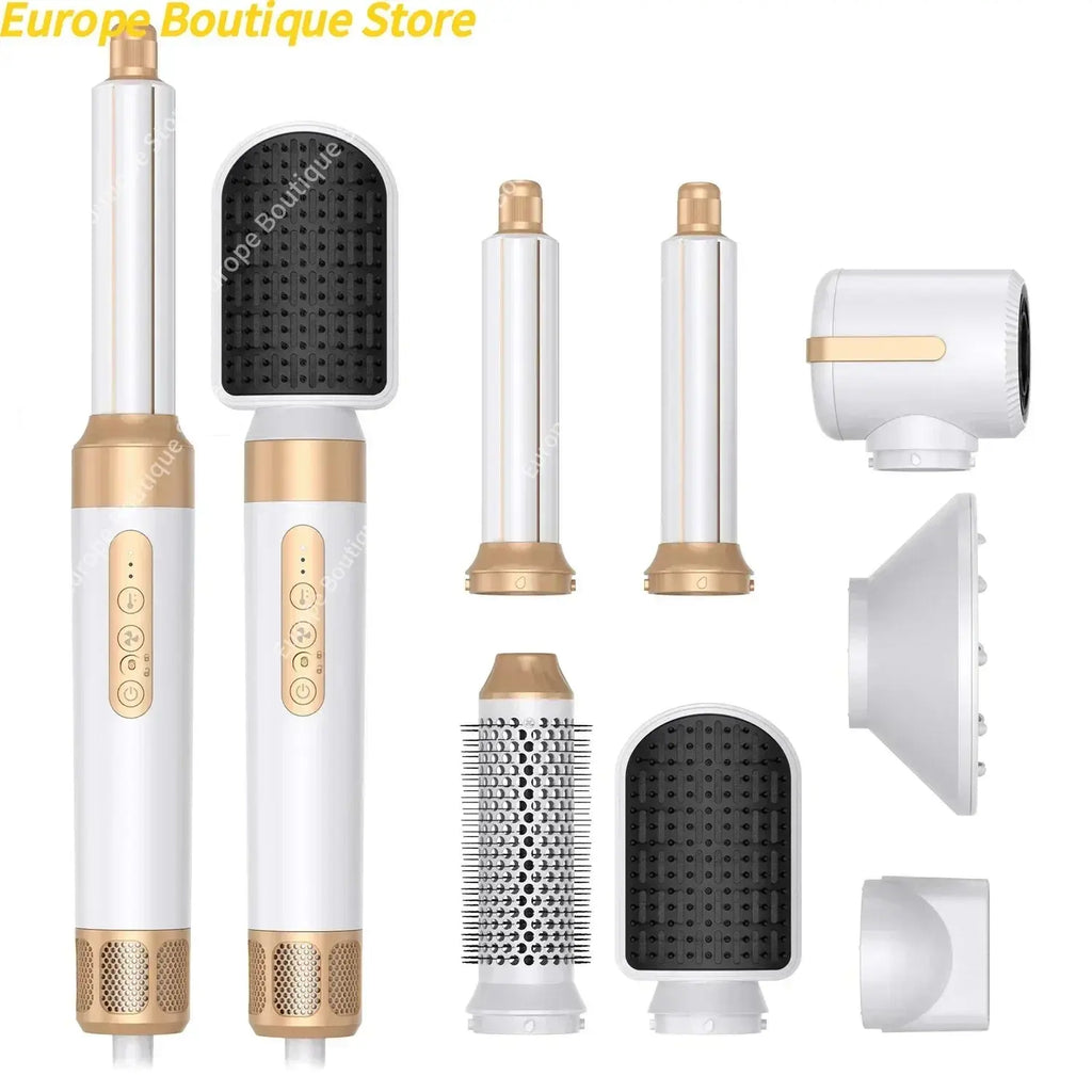 Sèche-cheveux 7 en 1, brosse sans balais, haute vitesse, avec diffuseur, sèche-cheveux ionique, peigne de coiffure à Air chaud, bigoudi automatique Ma boutique