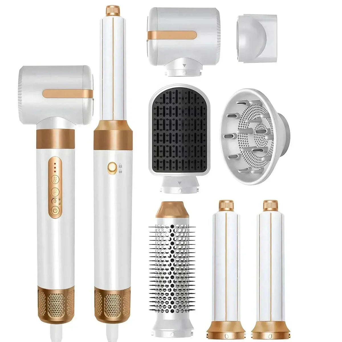 Sèche-cheveux 7 en 1, brosse sans balais, haute vitesse, avec diffuseur, sèche-cheveux ionique, peigne de coiffure à Air chaud, bigoudi automatique Ma boutique