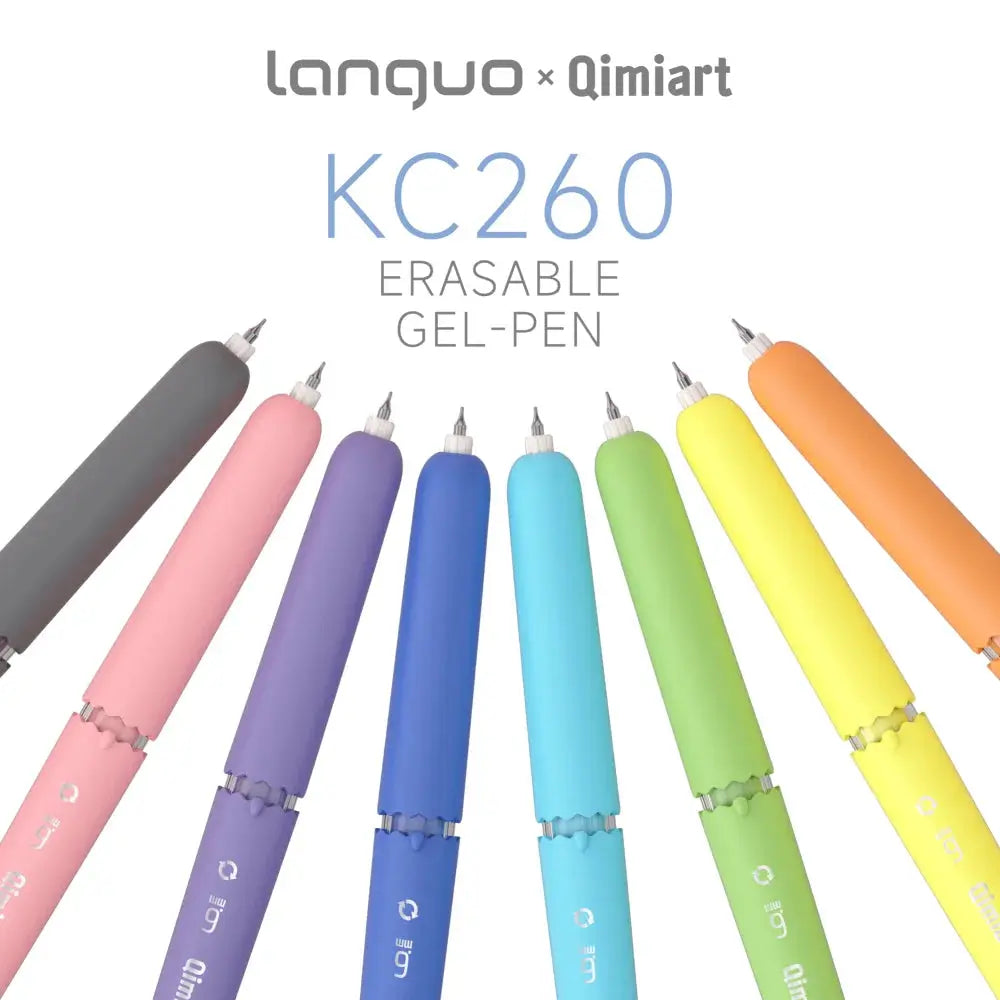 Stylos gel effaçables LANGUO, pointe fine rétractable, fournitures scolaires, couleurs vibrantes, design coquille d'œuf, encre effaçable Ma boutique