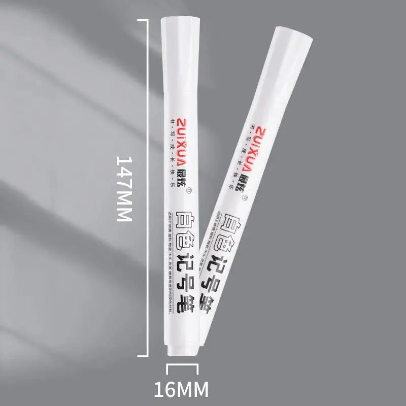 Stylos marqueurs blancs 2.0mm, 1/3/5 pièces, stylo Gel blanc imperméable à l'eau, marqueurs de croquis pour Graffiti, papeterie, fournitures scolaires Ma boutique