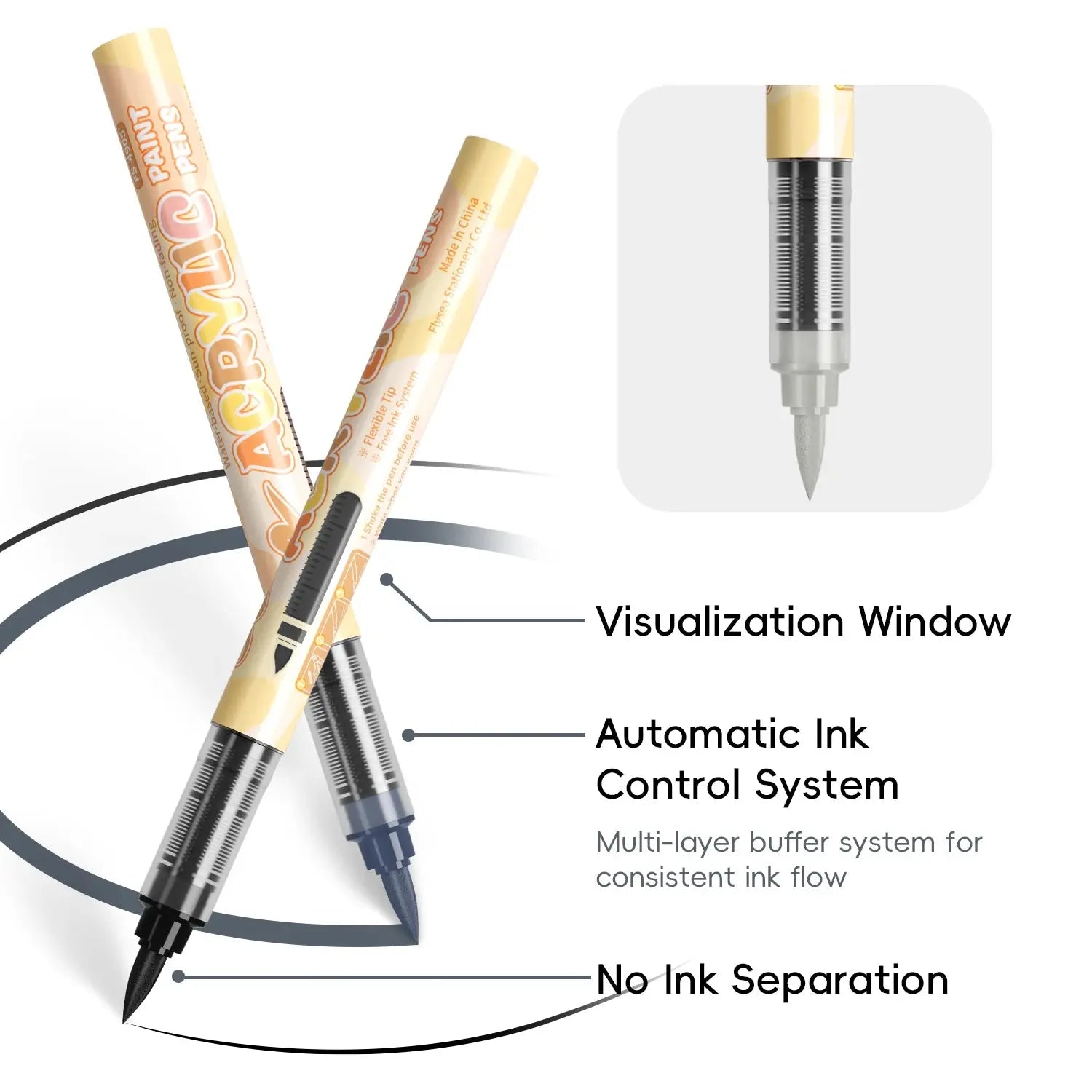 Marqueurs acryliques pour peau, 12 à 48 couleurs, marqueurs de peinture acrylique, séchage rapide, couleurs durables et vibrantes pour créer des œuvres d'art, fournitures artistiques, cadeaux pour étudiants, cadeaux po Ma boutique