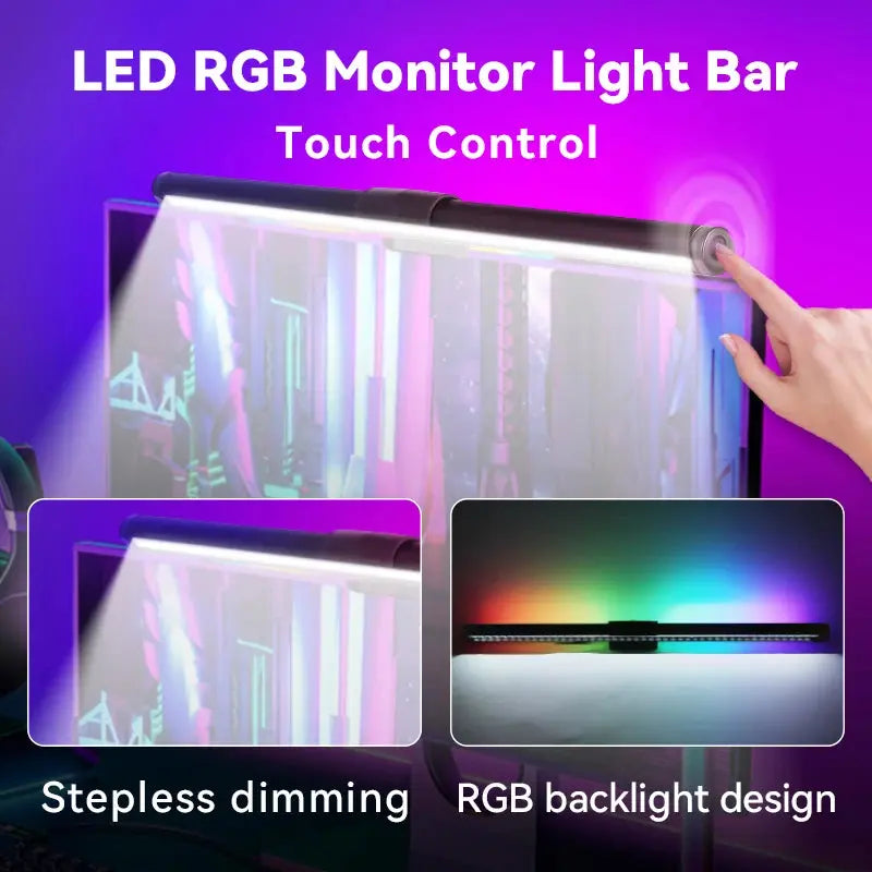 Moniteur Led barre lumineuse lampes d'ordinateur lampe de lecture écran suspendu lampe de bureau moniteur à gradation continue pour chambre salle d'étude Ma boutique