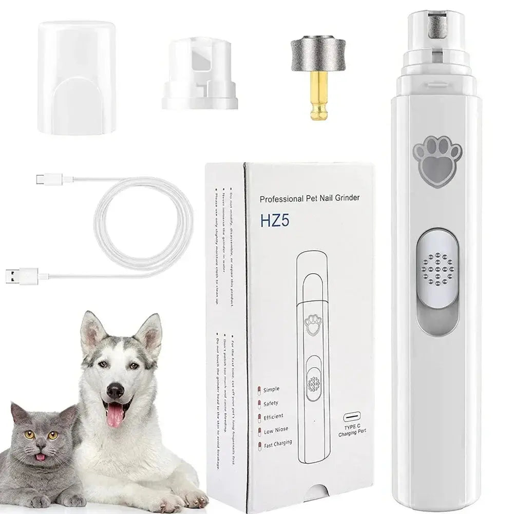 Outil de coupe des ongles pour animaux de compagnie, rechargeable par USB, avec meule intégrée, appareil électrique portable pour le soin des pattes, pour chiens de petite, moyenne et grande taille Ma boutique