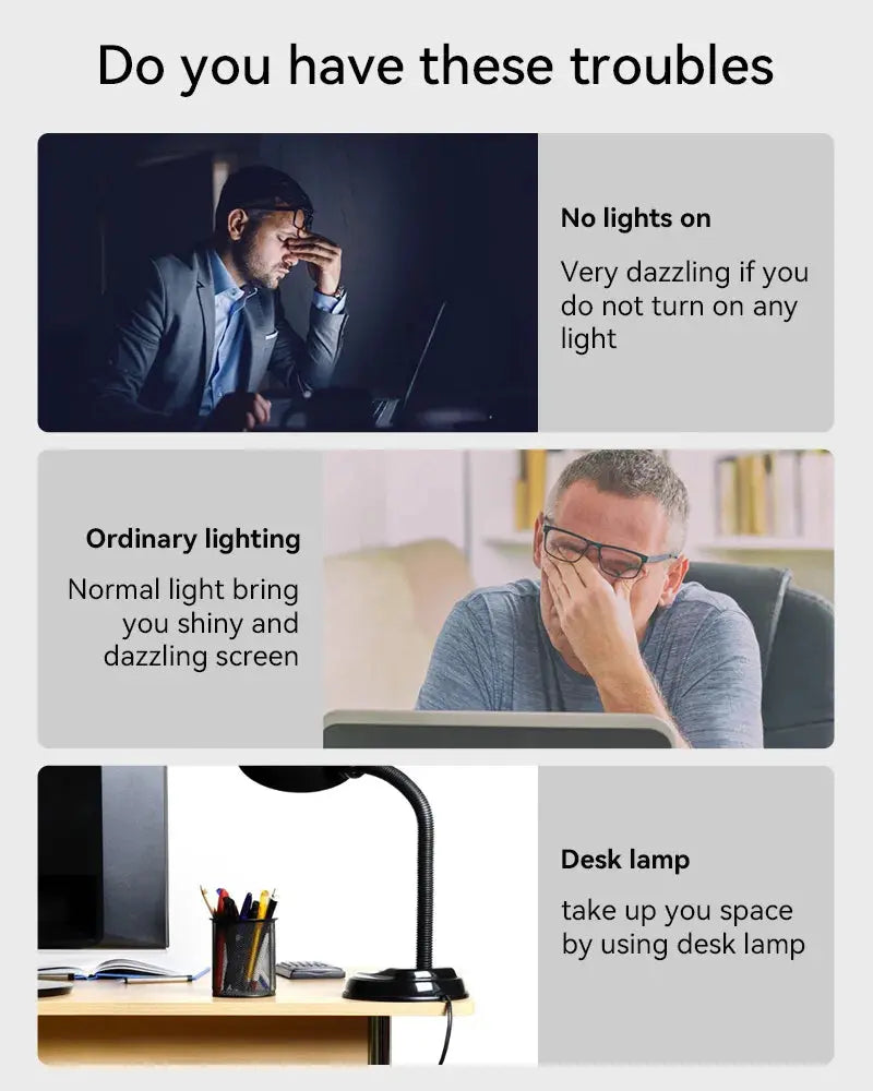 Moniteur Led barre lumineuse lampes d'ordinateur lampe de lecture écran suspendu lampe de bureau moniteur à gradation continue pour chambre salle d'étude Ma boutique