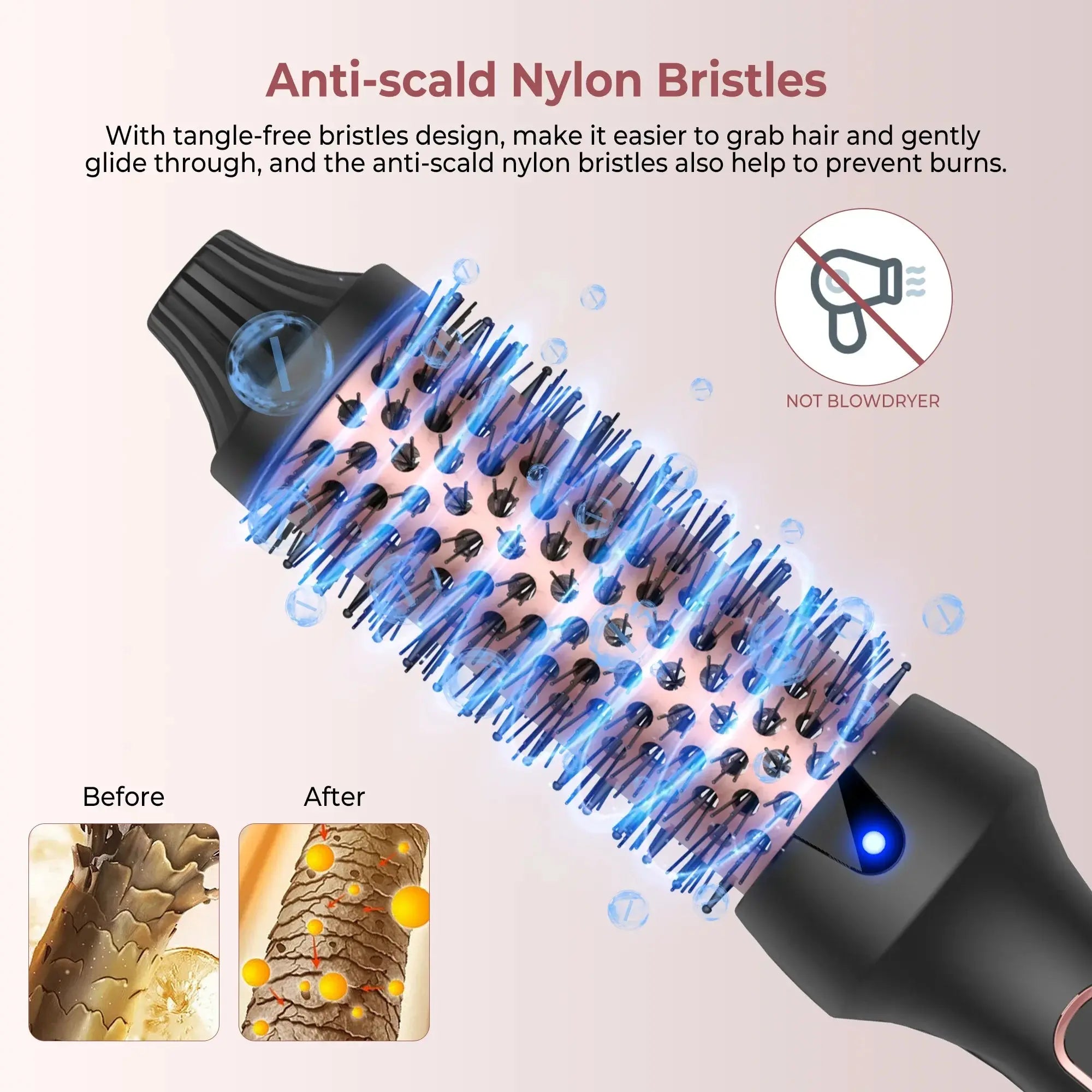 Brosse coiffante métropolitaine, bigoudi ionique 3 en 1, lisseur avec baguette électrique anti-brûlure, fer à friser, outils de coiffure Ma boutique