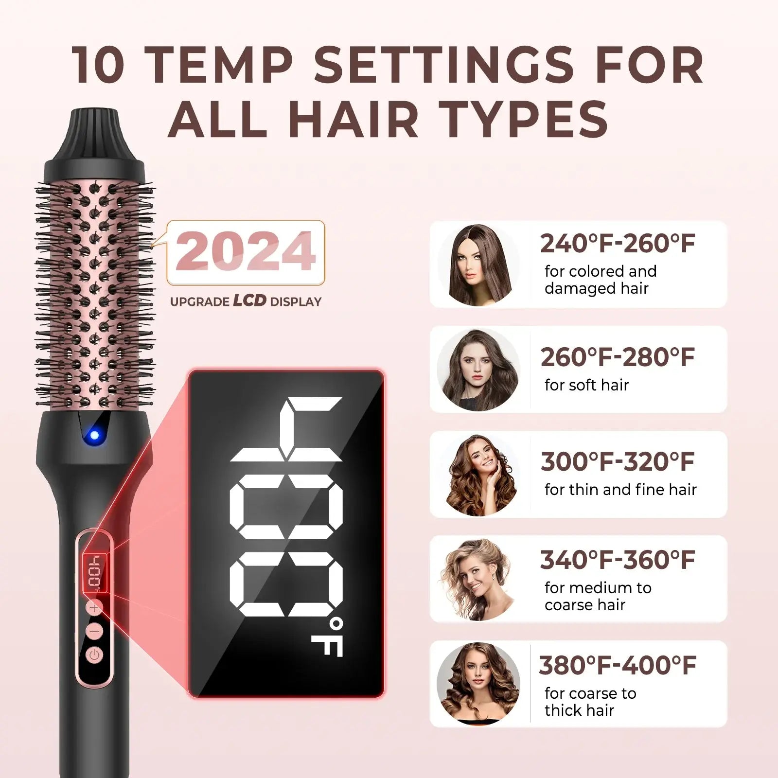 Brosse coiffante métropolitaine, bigoudi ionique 3 en 1, lisseur avec baguette électrique anti-brûlure, fer à friser, outils de coiffure Ma boutique