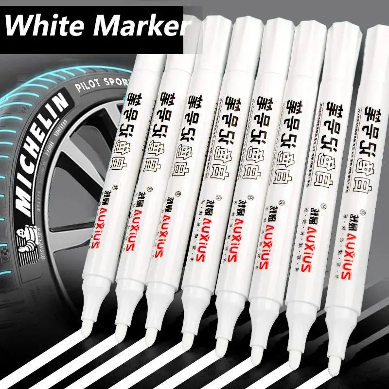 Stylos marqueurs blancs 2.0mm, 1/3/5 pièces, stylo Gel blanc imperméable à l'eau, marqueurs de croquis pour Graffiti, papeterie, fournitures scolaires Ma boutique