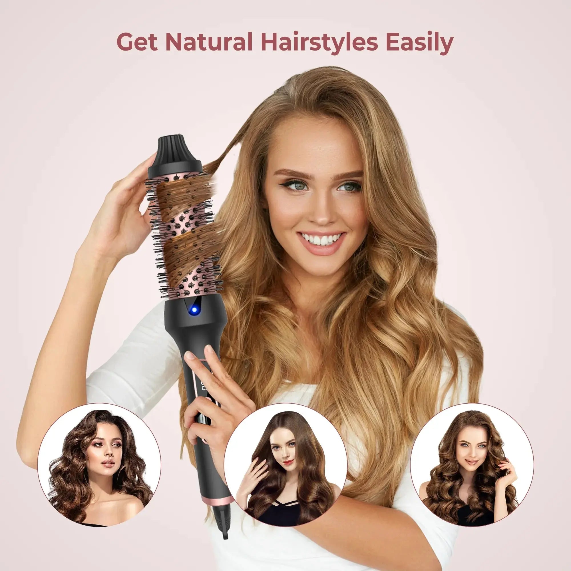 Brosse coiffante métropolitaine, bigoudi ionique 3 en 1, lisseur avec baguette électrique anti-brûlure, fer à friser, outils de coiffure Ma boutique