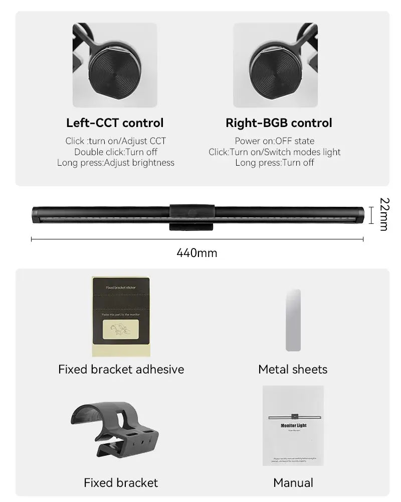 Moniteur Led barre lumineuse lampes d'ordinateur lampe de lecture écran suspendu lampe de bureau moniteur à gradation continue pour chambre salle d'étude Ma boutique
