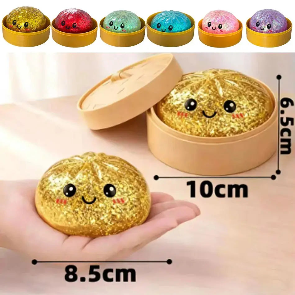 Dumpling Squishy Mysteries, Jouets anti-stress Fidget en forme de dumplings, Accessoires de bureau pour la maison et le bureau, Cadeau de fête, Mystery Dumpling Squishy Ma boutique