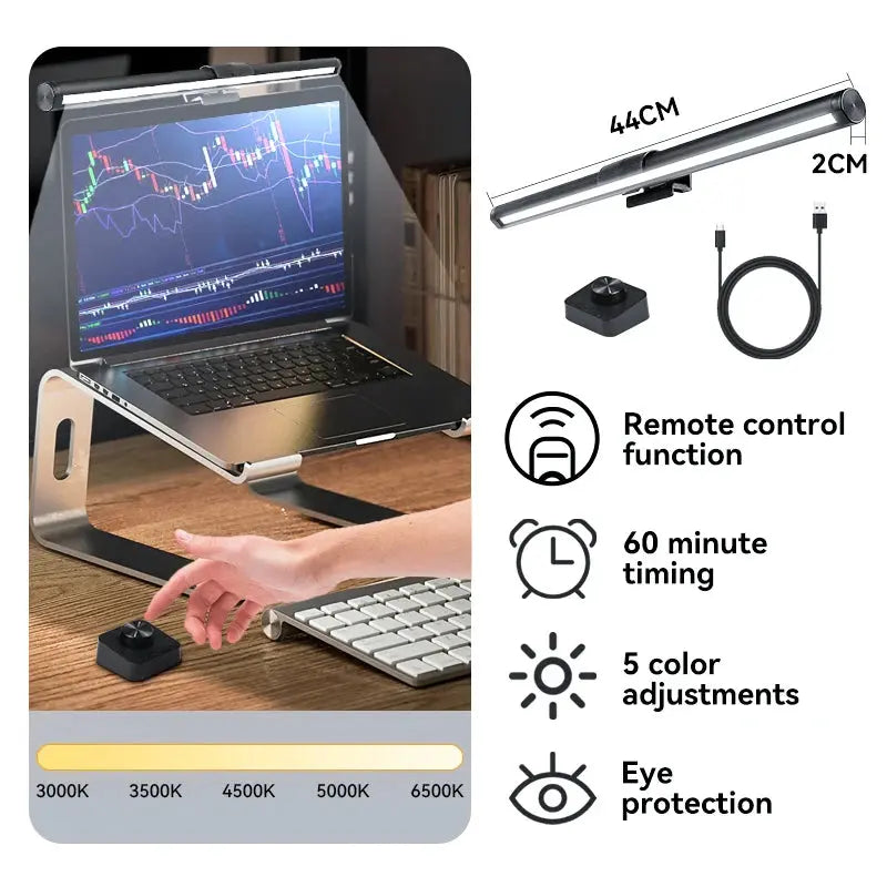 Moniteur Led barre lumineuse lampes d'ordinateur lampe de lecture écran suspendu lampe de bureau moniteur à gradation continue pour chambre salle d'étude Ma boutique