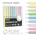 Stylos gel effaçables LANGUO, pointe fine rétractable, fournitures scolaires, couleurs vibrantes, design coquille d'œuf, encre effaçable Ma boutique