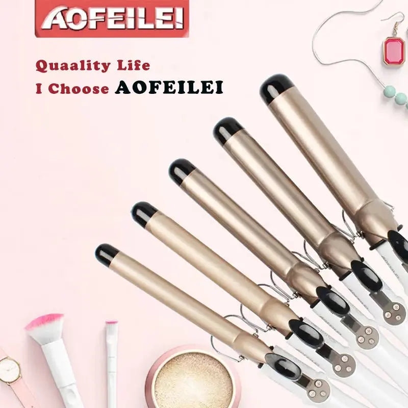 Fer à friser électrique professionnel, bigoudis en céramique, LCD, boucles à rouleaux, baguette ondulée, outils de coiffage à la mode Ma boutique