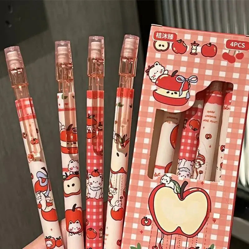 Crayons mécaniques avec gomme, 4 pièces, 0.5mm, crayons automatiques effaçables pour écriture lisse, pour l'école, le bureau, cadeaux de rentrée scolaire Ma boutique