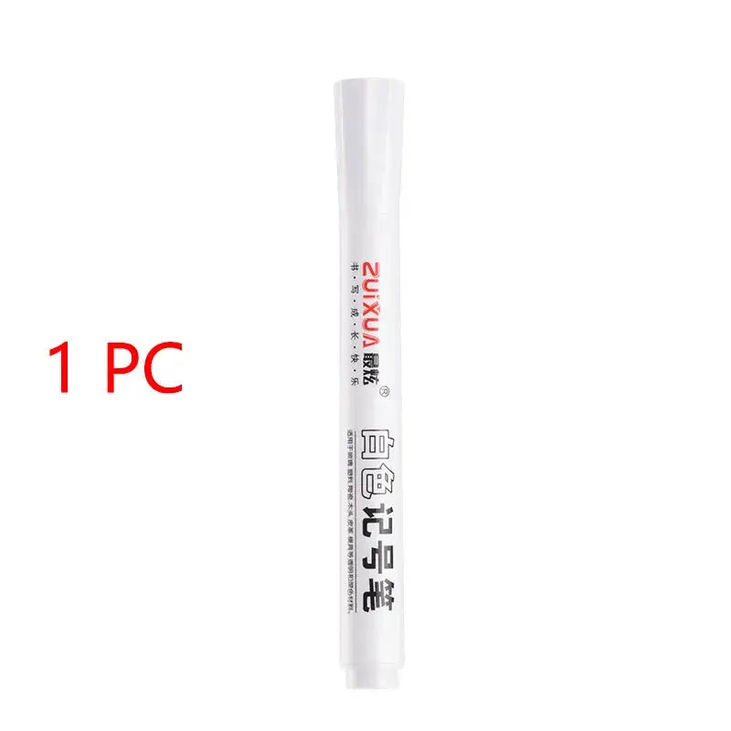 Stylos marqueurs blancs 2.0mm, 1/3/5 pièces, stylo Gel blanc imperméable à l'eau, marqueurs de croquis pour Graffiti, papeterie, fournitures scolaires Ma boutique