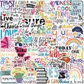 52 pièces phrases de motivation autocollant la vie inspirante venir sur bricolage ordinateur portable salle d'étude Scrapbooking Graffiti autocollants Ma boutique
