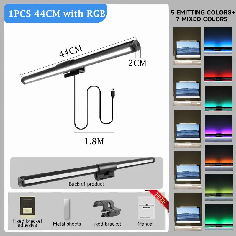 Moniteur Led barre lumineuse lampes d'ordinateur lampe de lecture écran suspendu lampe de bureau moniteur à gradation continue pour chambre salle d'étude Ma boutique