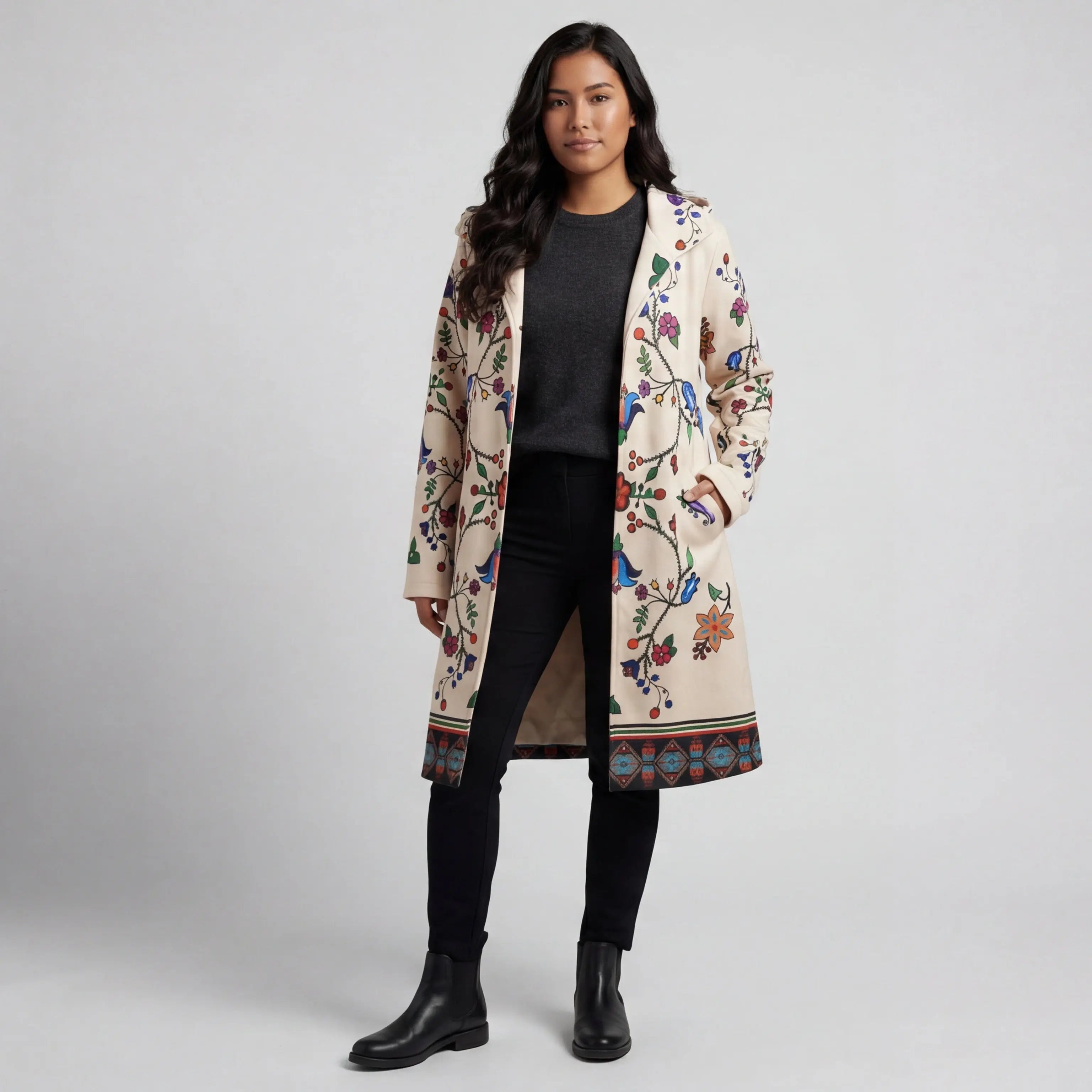 OLDTRIBES™ Ivory Winter Long Coat OldTribes