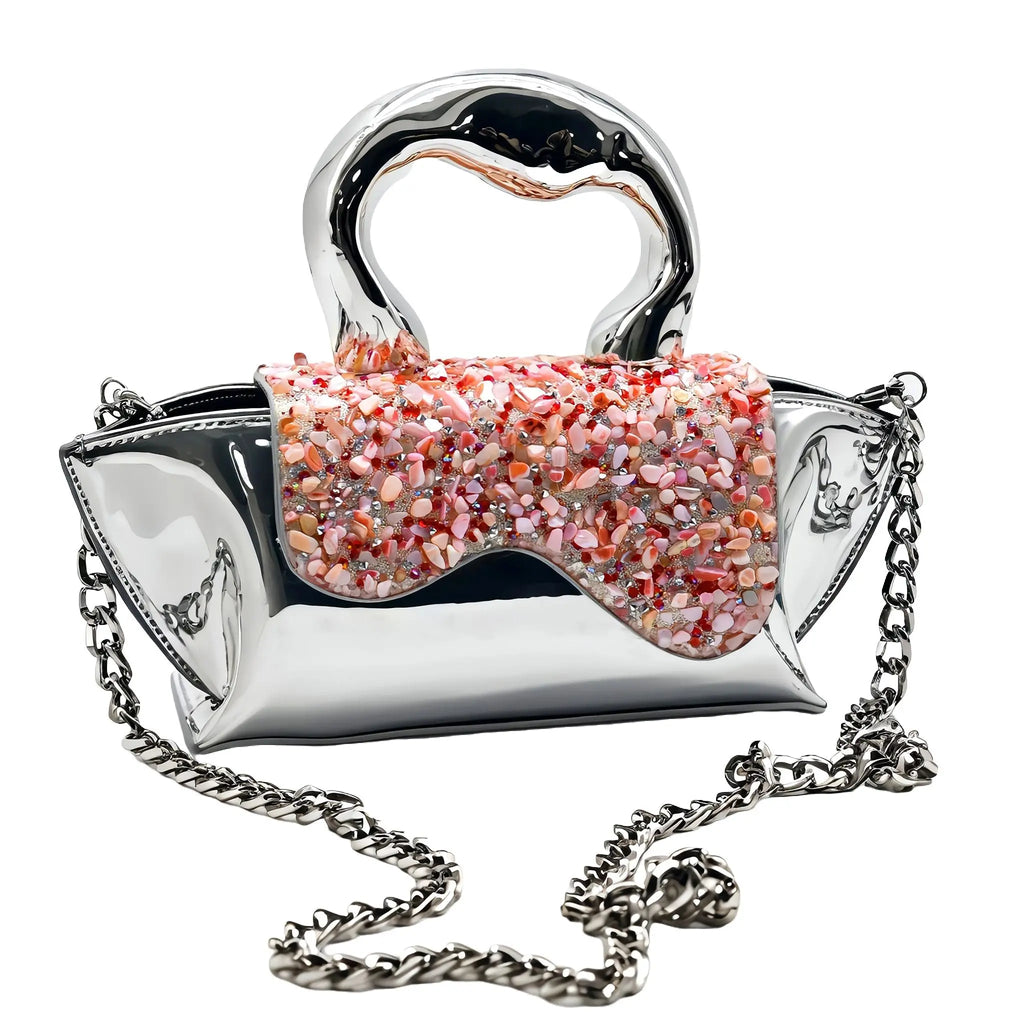 Sahi London Silver-Pink Luxe Mini Sahi London