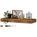 Floating Wall Shelf – Wooden Bamboo Storage Shelf for Living Room, Bedroom & Home Décor AURABAGS SHOP