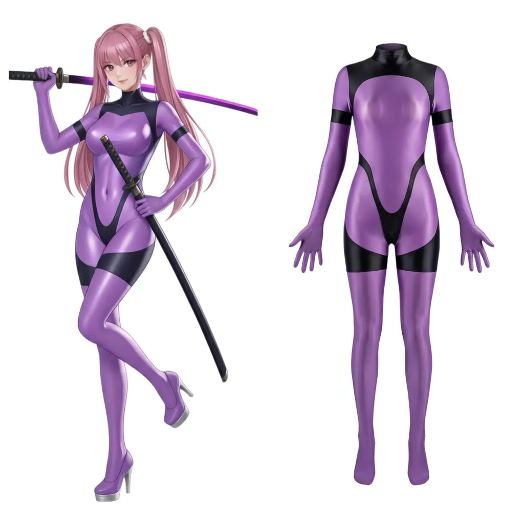 Anime Sci-fi Spandex Swimwear Racing Suit Full Bodysuit Zentai with Crotch Zipper MRJCOS