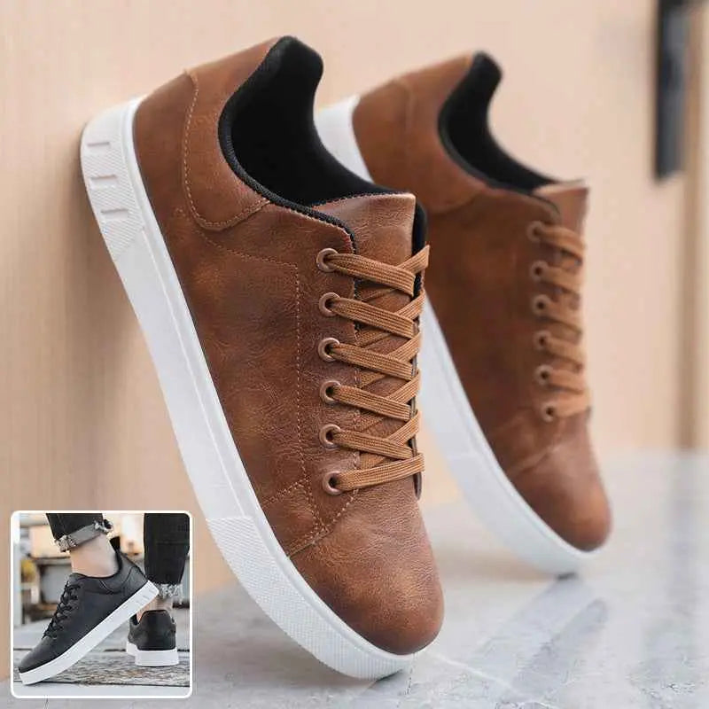 Lace-up Flat Shoes Men's Fashion Casual Shoes AURABAGS SHOP
