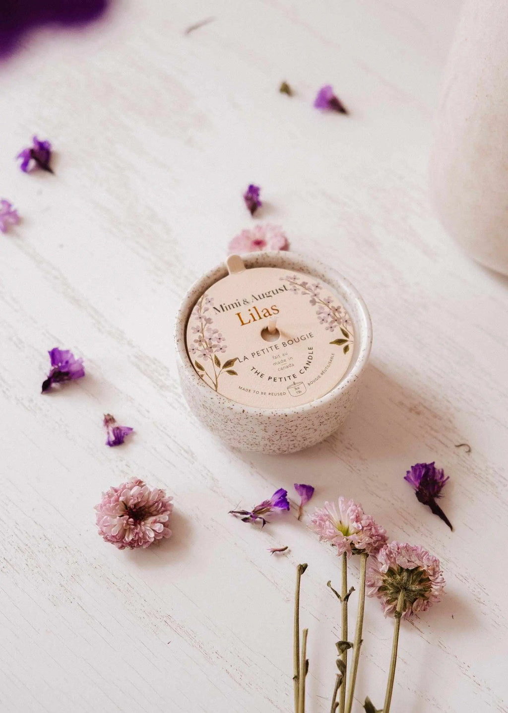 Lilac - Reusable Candle Mimi & August