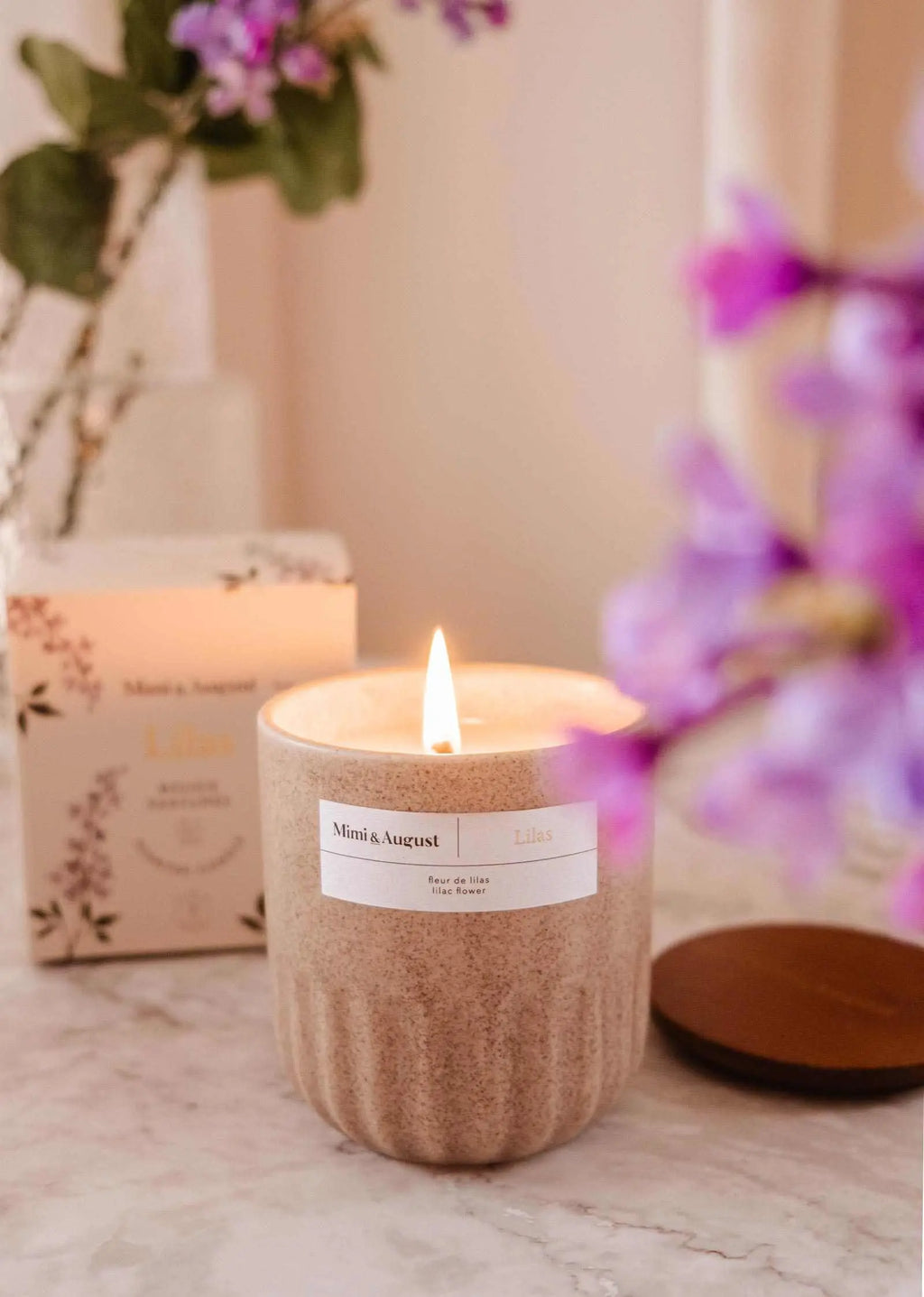 Lilac - Reusable Candle Mimi & August